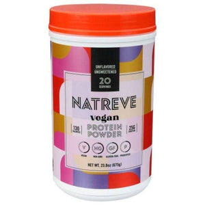 Natreve - Vegan Protein Powder, Unflavored, 23.8oz