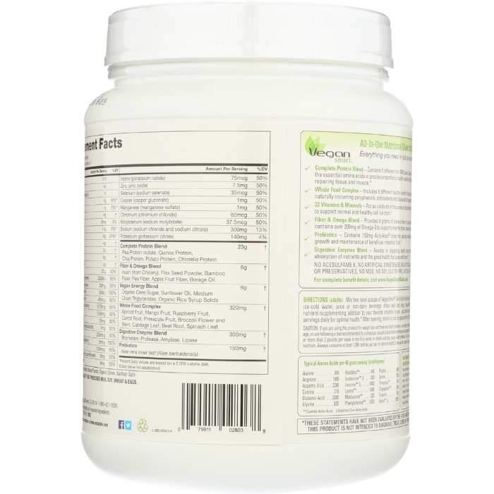 Naturade Products - All-in-One Nutritional Shake Chocolate - Back
