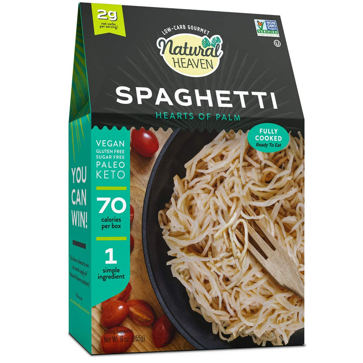 Natural Heaven, Hearts of Palm, Spaghetti, 9 oz | Pack of 6 - PlantX US