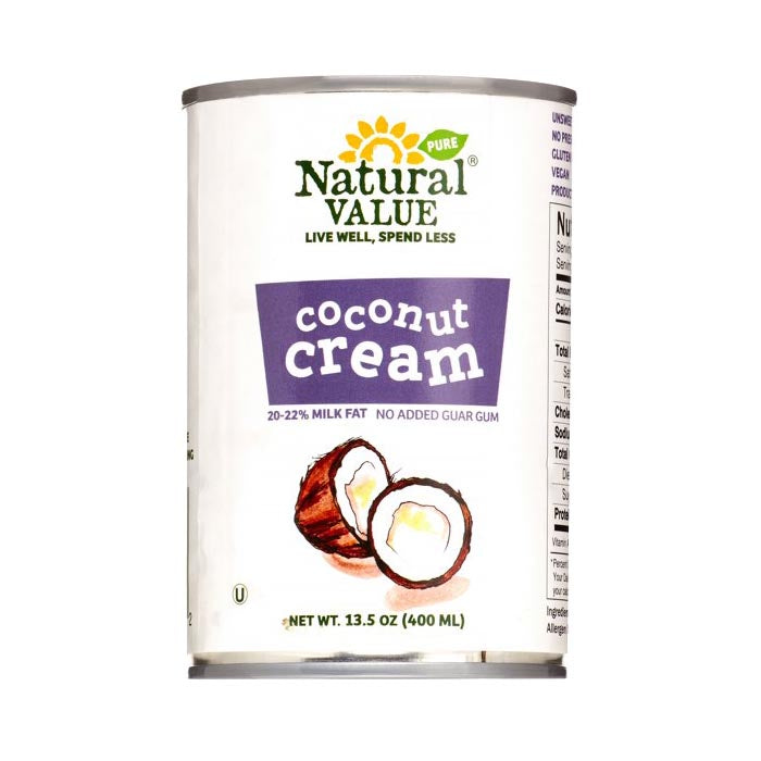 Natural Value - Organic Coconut Cream, 13.5oz