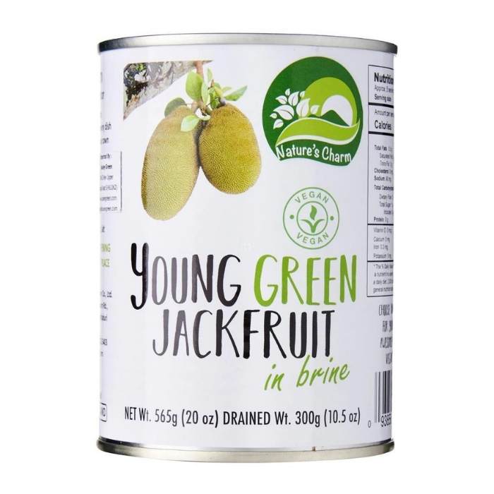 Nature's Charm - Young Green Jackfruit in Brine, 20oz - front