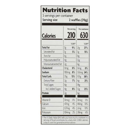 Nature's Path - Gluten-Free Pumpkin Spice Waffles, 7.4oz - Nutrition Facts