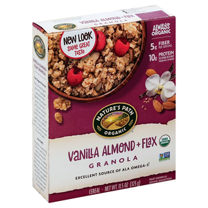 Nature's Path Organic Granola Cereal Vanilla Almond + Flax 11.5 Oz
 | Pack of 12