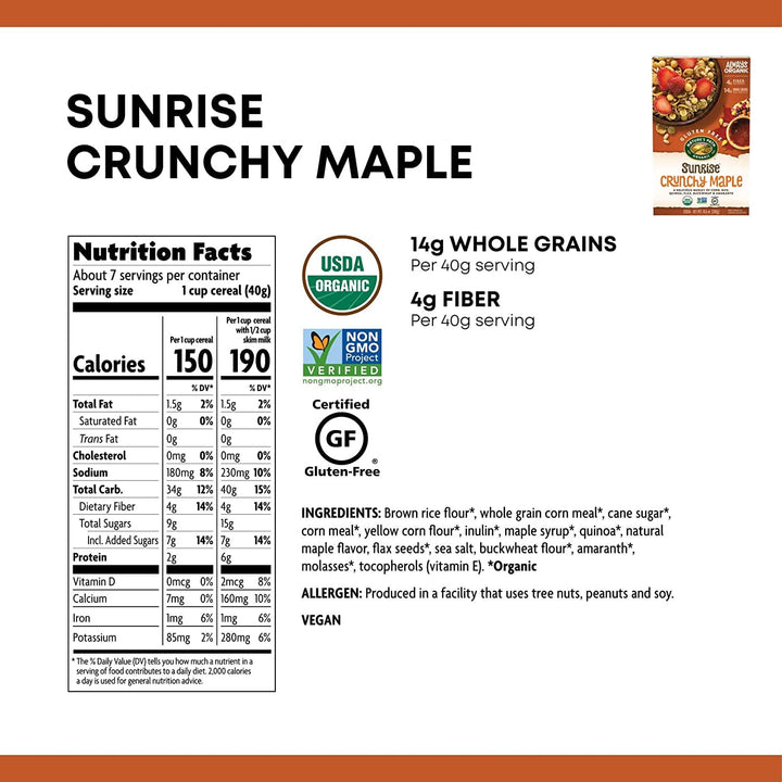 Nature's Path-Cereal Crunchy Maple, 10.6 oz