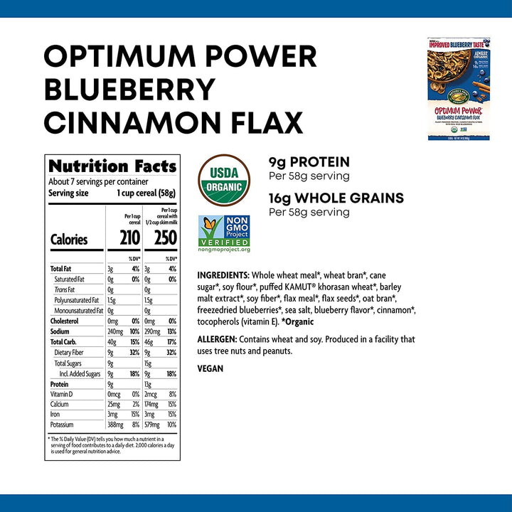Nature's Path-Cereal Flax Blueberry Cinnamon, 14 oz
