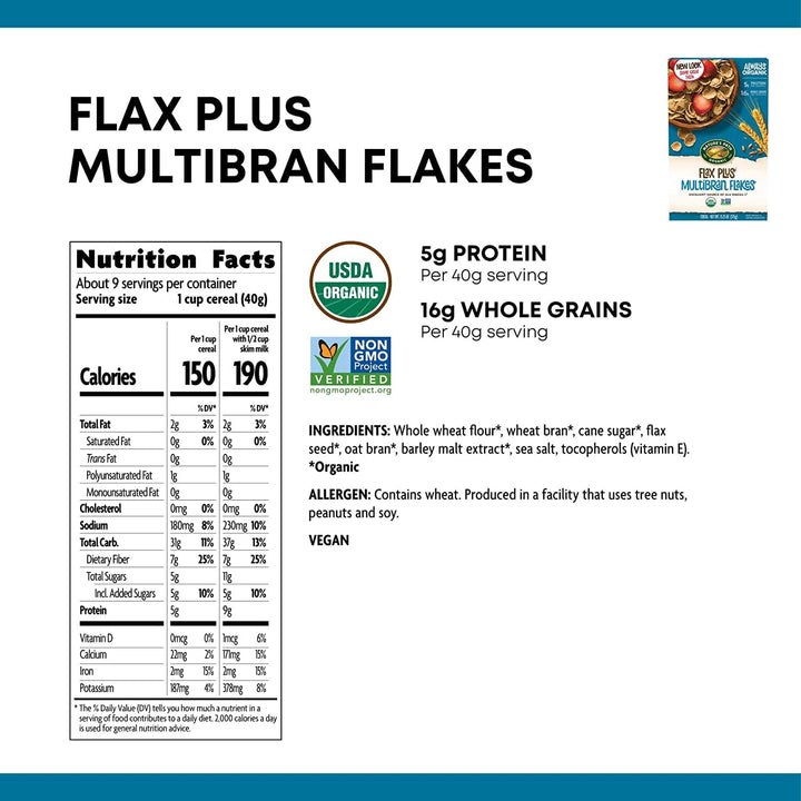 Nature's Path-Cereal Flax Multibran Flakes, 13.25 oz