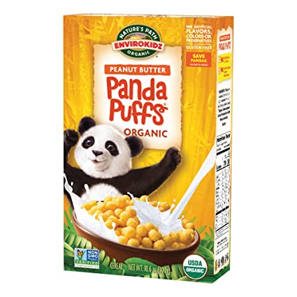 Natures Path Panda Puffs Organic Peanut Butter Cereal, 10.6 Oz | Pack of 12 - PlantX US