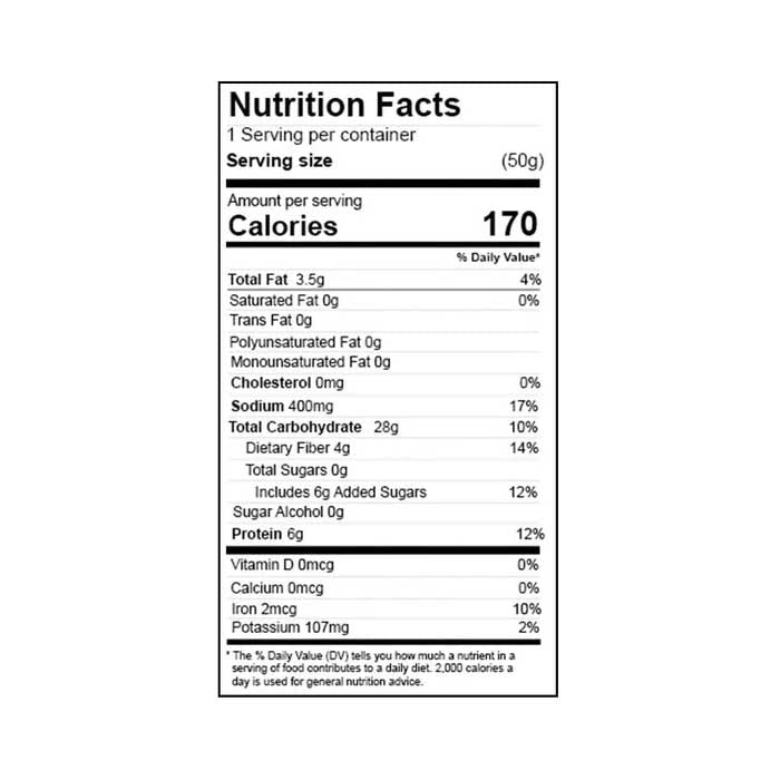 Nemi Snacks - Cactus Sticks ,1.7oz , Churro Cinnamon - Back