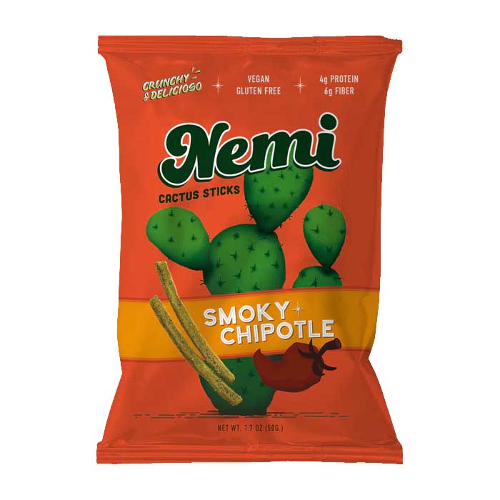 Nemi Snacks - Cactus Sticks ,1.7oz , Smoky Chipotle