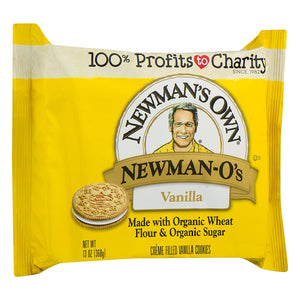 Newman's Own Organics Newman-O's Vanilla Creme Filled Vanilla, 13 Oz
 | Pack of 6