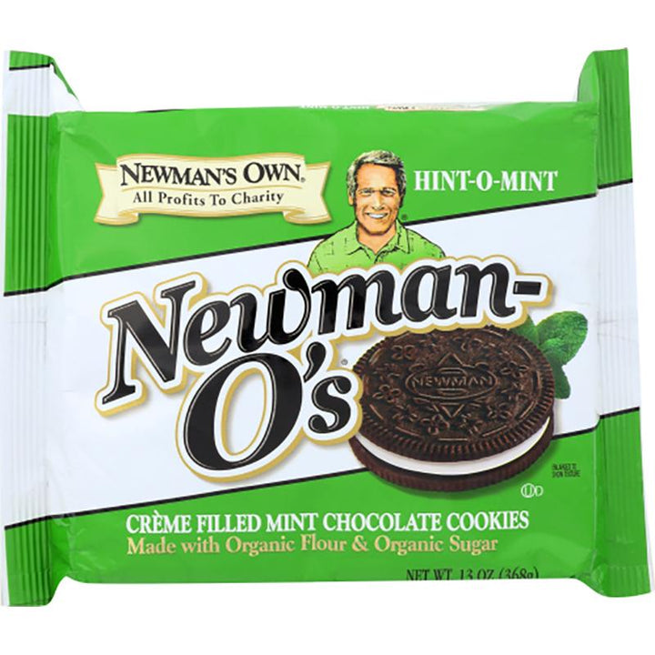 newmans own newman os mint creme chocolate cookie