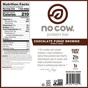 No Cow Bar-Chocolate Fudge Brownie Bar