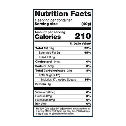 No Whey! Foods - Polar Dream White Bar ,1.4oz - Back