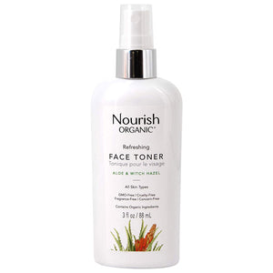 Nourish Organic - Refreshing Face Toner, 3 fl oz | Pack of 3