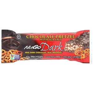 NuGo - Dark Chocolate Pretzel Bar, 1.76oz | Pack of 12