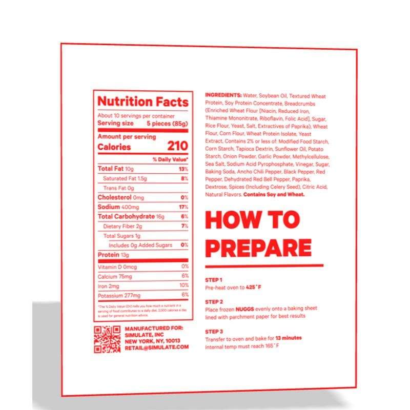 850015437038 - spicy nuggs nutrition