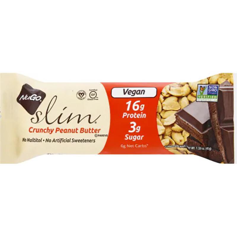 Nugo Slim Protein Bar Crunchy Peanut Butter, 1.59oz PlantX US
