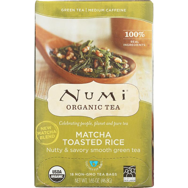 Numi Matcha Toasted Rice Tea | Bold Green Tea