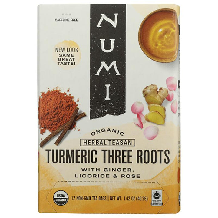 numi teas organic turmeric three roots