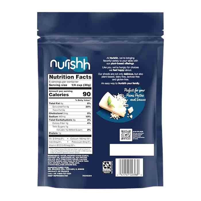 Nurishh - Cheese - Parmesan Shreds  6.35oz - back