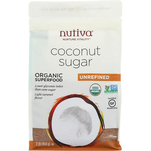 Nutiva - Organic Unrefined Coconut Sugar, 16oz