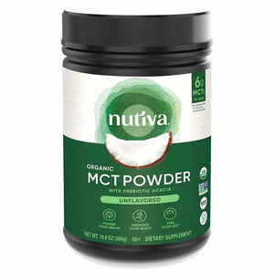 Nutiva - Organic MCT Powder with Prebiotic Acacia - Unflavored, 10.6oz