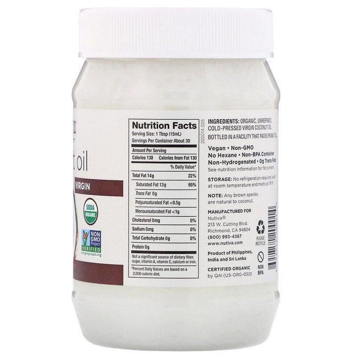Nutiva-Unrefined Coconut Oil