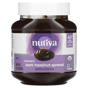 Nutiva, Organic Dark Hazelnut Spread, With Cocoa, 13 oz
 | Pack of 6