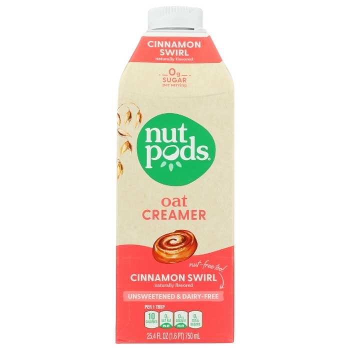 Nutpods - Cinnamon Swirl Oat Creamer, Unsweetened 25.4 fl oz - front