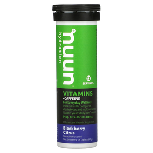 Nuun, Hydration, Vitamins + Caffeine, Effervescent Vitamin Supplement, Blackberry Citrus, 12 Tablets
 | Pack of 8