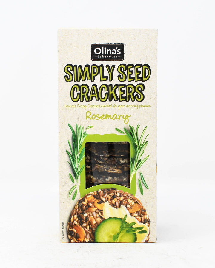 OLINAS BAKEHOUSE Rosemary Simply Seed Crackers, 2.8 oz | Pack of 12 - PlantX US