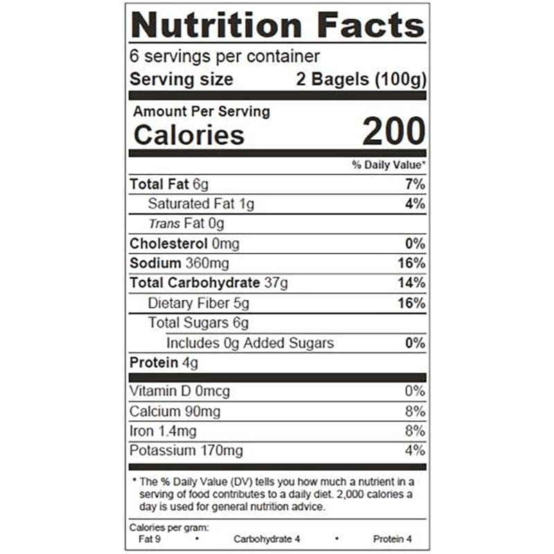 698433001239 - odoughs everything bagels nutrition
