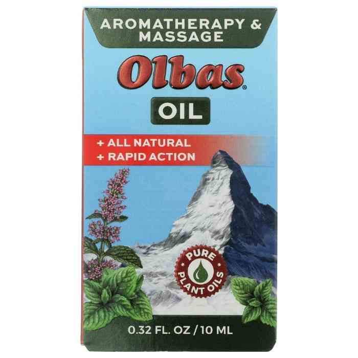 Olbas - Aromatherapy & Massage Oil- Front