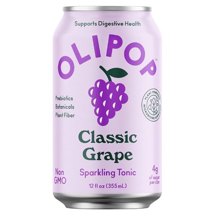 Olipop - Sparkling Tonic Classic Grape, 12oz - front