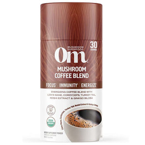 Om Mushroom Superfood - Mushroom Coffee Blend, Canister (30 Servings)