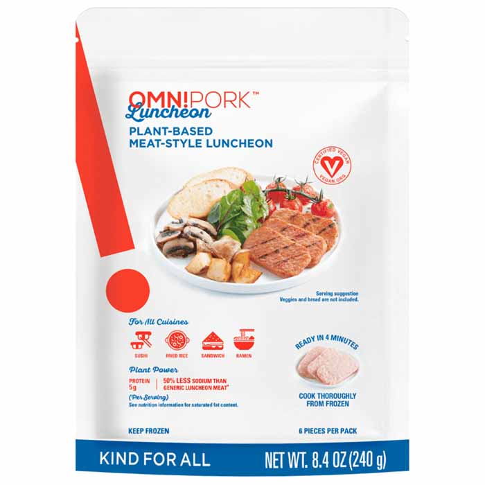 Omni Foods - OmniPork Plant-Based Meat Style Luncheon, 8.5oz