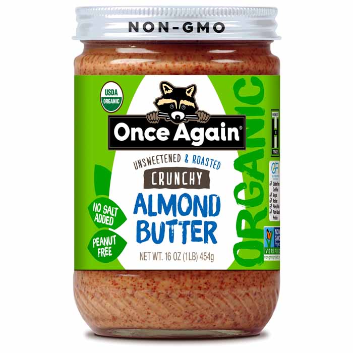 Once Again - Unsweetened Crunchy Almond Butter, 16oz