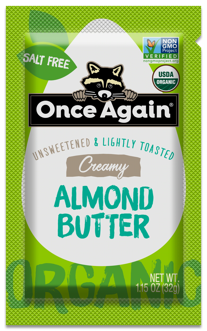 Once Again Creamy Almond Butter Organic Squeeze Pack, 1.15 oz | Pack of 10 - PlantX US