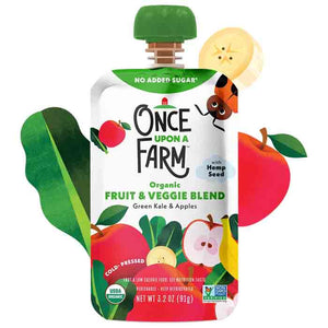 Once Upon A Farm - Organic Fruit & Veggie Blend, 3.2floz | Multiple Options