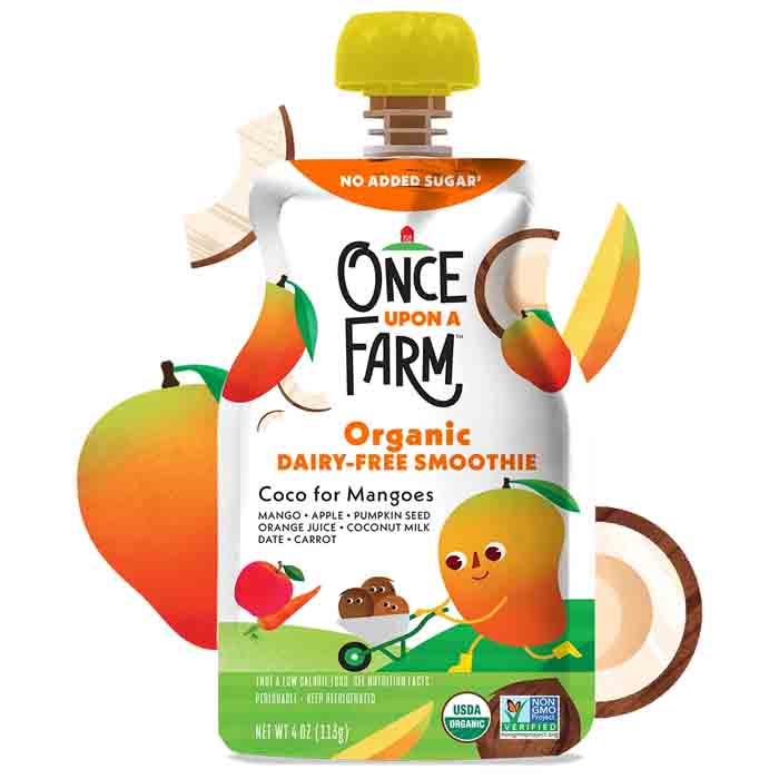 Once Upon A Farm - Organic Smoothie - Coco Mangos, 4floz