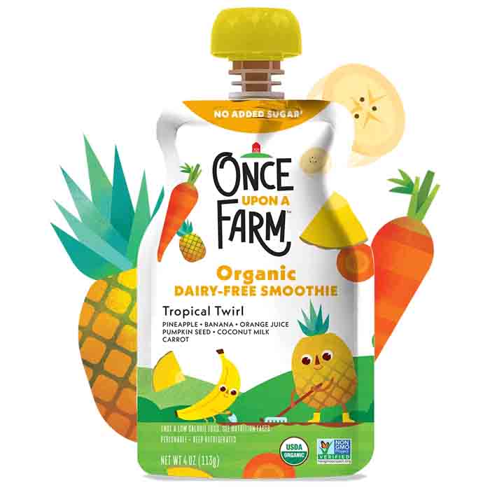 Once Upon A Farm - Organic Smoothie - Tropical, 4floz
