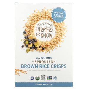One Degree - Sprouted Brown Rice Crisps, 8oz