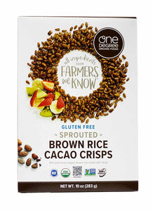 One Degree Organic Foods Sprouted Brown Rice Cacao Crisps Cereal 10 Oz
 | Pack of 6