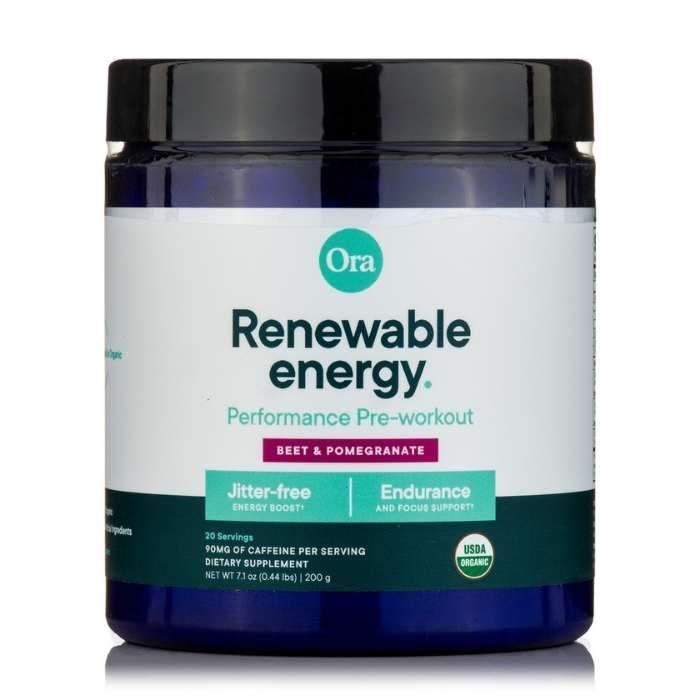 Renewable Energy: Organic Pre-Workout Powder - Beet, Pomegranate & Berry Flavor
