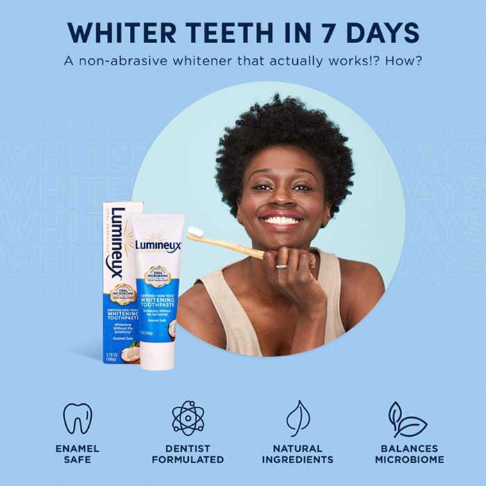 Oral Essentials - Lumineux Whitening Toothpaste, 3.75oz - back