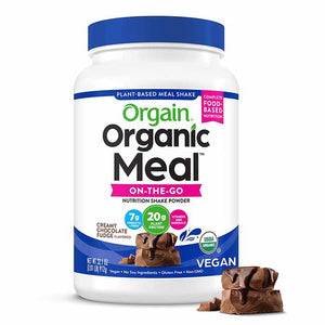 Orgain - Organic Meal Powder Vegan Meal Replacement - Creamy Chocolate Fudge, 2.01 lbs