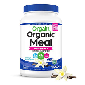 Orgain - Organic Meal Powder Vegan Meal Replacement - Vanilla Bean, 2.01 lbs