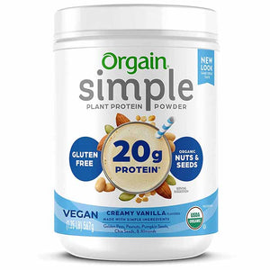 Orgain - Simple Organic Plant-Based Protein Powder - Vanilla, 1.25 lbs