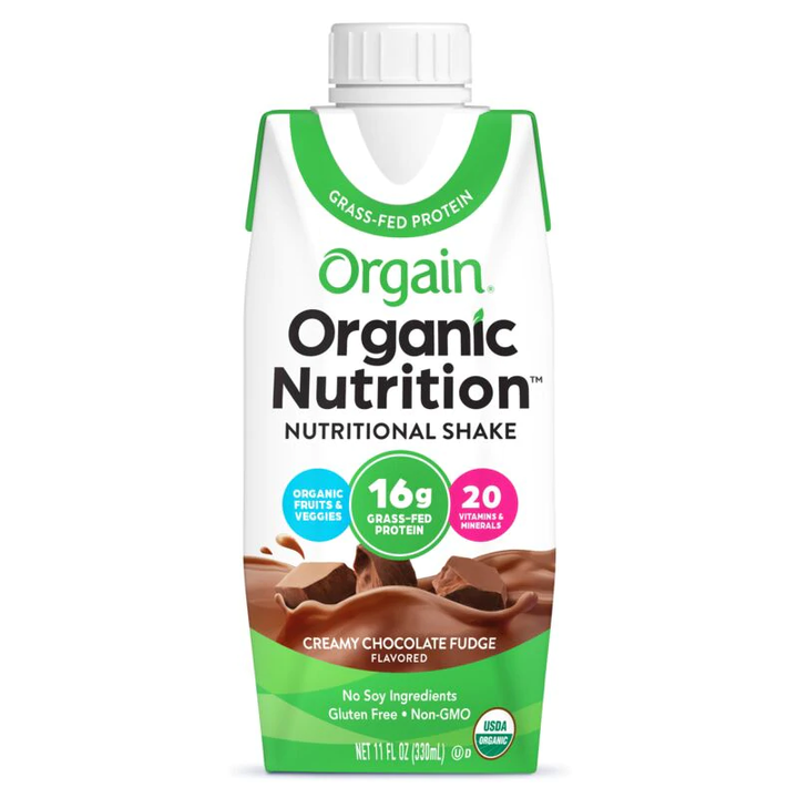 Orgain Organic Protein Shakes - Creamy Chocolate Fudge - 11 Fl | Pack of 12 - PlantX US