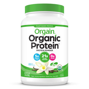 Orgain, Organic Protein Powder, Vanilla Bean, 2.03 lbs